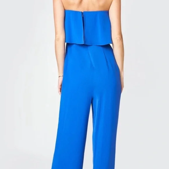 Sugar Lips Blue Elvie Strapless Jumpsuit Size XS - Picture 4 of 8